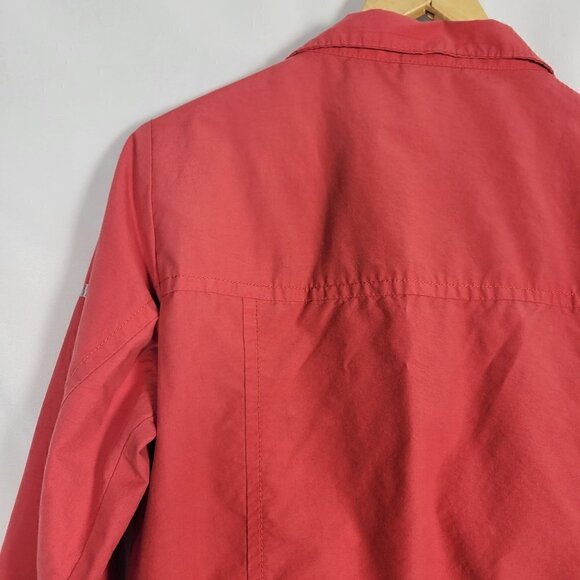 Columbia Women's Cinch Waist Light Weight Pocket Button Pink Jacket Size M - Picture 9 of 16